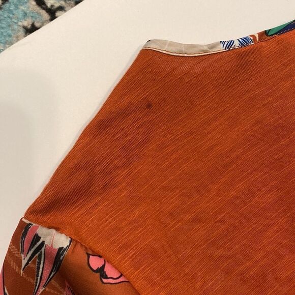 Anthropologie Dolan Left Coast Silk Short Sleeve Blouse - Picture 3 of 7